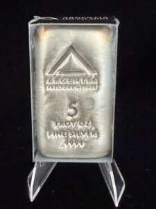 ARGENTIA Silver Bar 5 oz – Poured