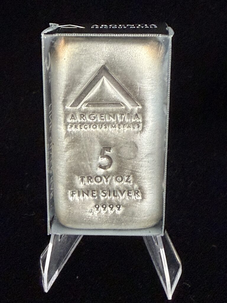 ARGENTIA Silver Bar 5 oz – Poured