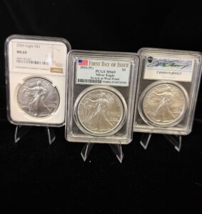 2024, 2025, 2026 Certified American Silver Eagles Date Run