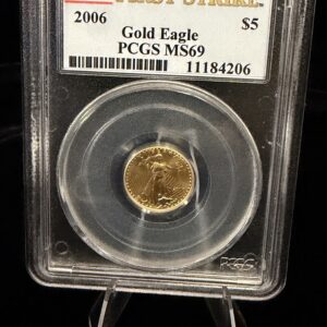 2006 $5 Gold American Eagle MS69 PCGS 1/10th