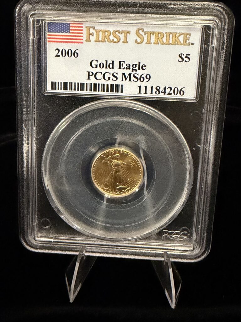 2006 $5 Gold American Eagle MS69 PCGS 1/10th