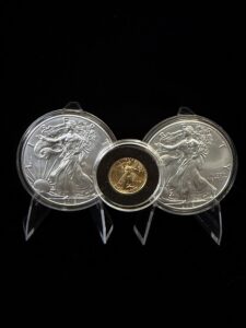 1999 1/10th Gold  American Eagle 2 – 2018 Silver American Eagles