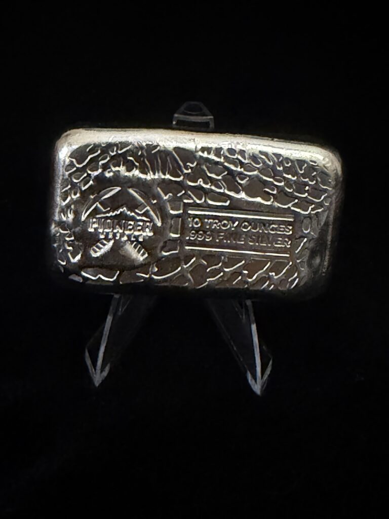 10oz Pioneer .999 Silver Bar